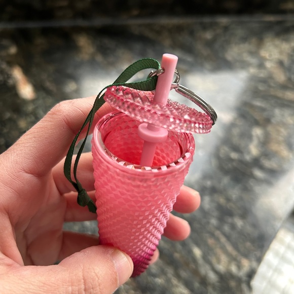 EUC Starbucks Tumbler Ornament Pink Ombre - Picture 5 of 6